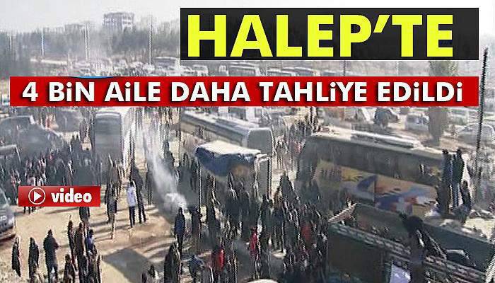 Halep’te tahliyeler devam ediyor