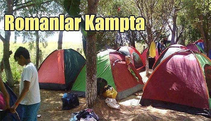  Lapsekili Romanlar Kampa Katıldı