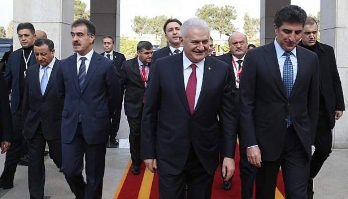  Başbakan Yıldırım, Barzani ile görüştü