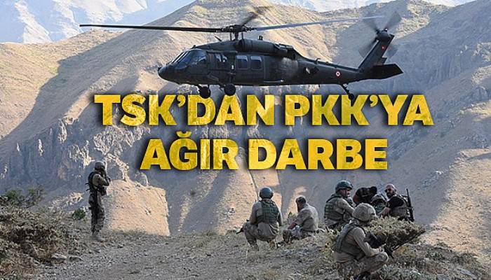 Türk Silahlı Kuvvetlerinden PKK'ya büyük darbe