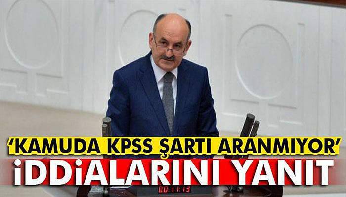 Müezzinoğlu'ndan ‘kamuda KPSS şartı aranmıyor’ iddialarını yanıt