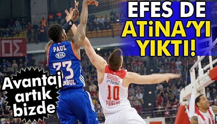  THY Euroleague Lig: Olympiakos: 71 - Anadolu Efes: 73