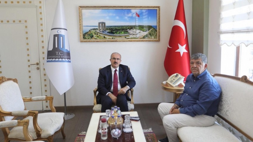 Çanakkale İl Genel Meclisi Başkanı Halil Ertuğrul’dan Vali Ömer Toraman’a Ziyaret