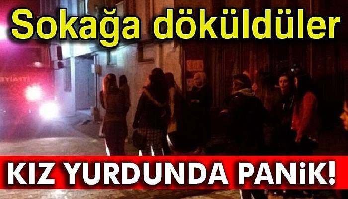  Kız yurdunda çıkan yangın paniğe neden oldu!