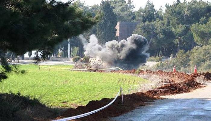 ÇANAKKALE SAVAŞLARI'NDAN KALMA PATLAMAMIŞ ‘TÜFEKÇİYEF’ EL BOMBASI İMHA EDİLDİ