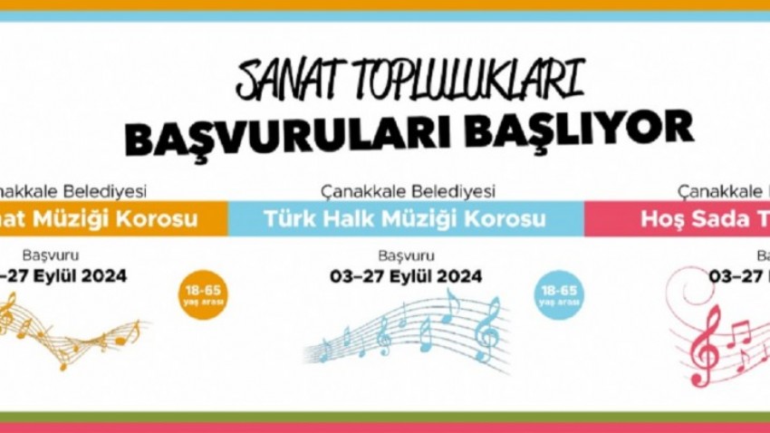 Çanakkale Belediyesi Sanat Toplulukları İçin Yeni Dönem Başvuruları Başlıyor