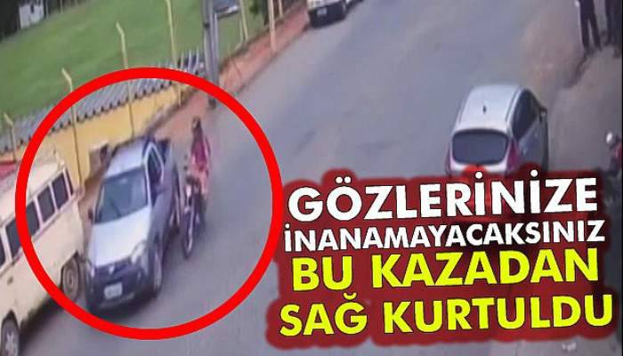 Gözlerinize inanamayacaksınız: Bu kazadan kurtuldu