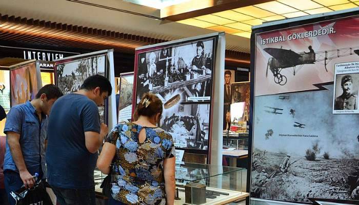 Çanakkale ruhunu yansıtan sergiye yoğun ilgi