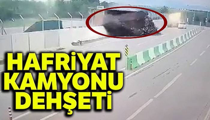 Tuzla'da hafriyat kamyonu dehşeti kamerada