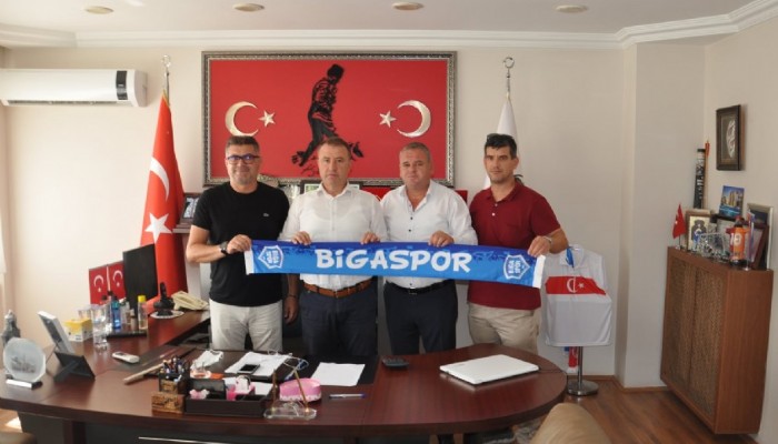 BİGASPOR KULÜBÜNDEN BAŞKAN PASTIRMACI’YA ZİYARET