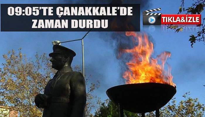 Çanakkale’de 10 Kasım’da hayat durdu