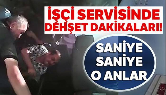 İşçi servisinin devrilme anı servis kamerasına yansıdı