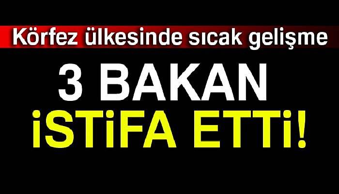  Ürdün'de 3 bakan istifa etti