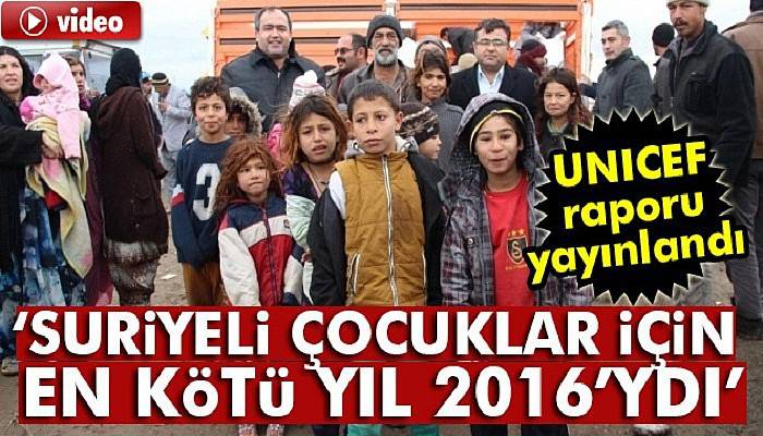 UNICEF: Suriyeli çocuklar için en kötü yıl 2016’ydı