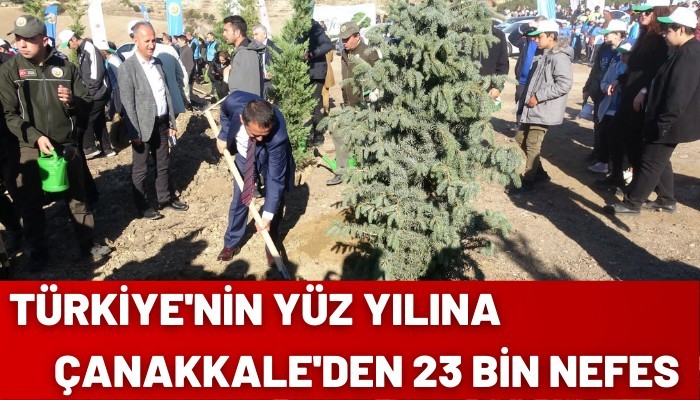 23 bin fidan toprakla buluştu