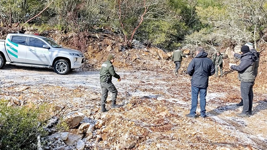 Orman yollarına kış bakımı