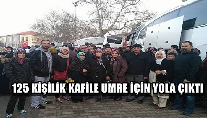  125 kişilik kafile umre için yola çıktı