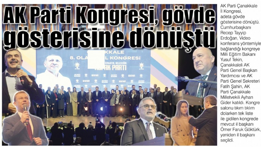 AK Parti Kongresi gövde gösterisine dönüştü