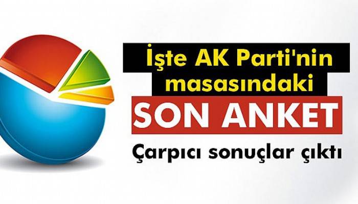  İşte AK Parti'nin masasındaki son anket!