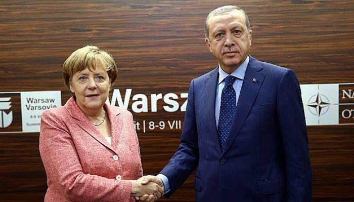  Merkel’den Erdoğan’a taziye telefonu