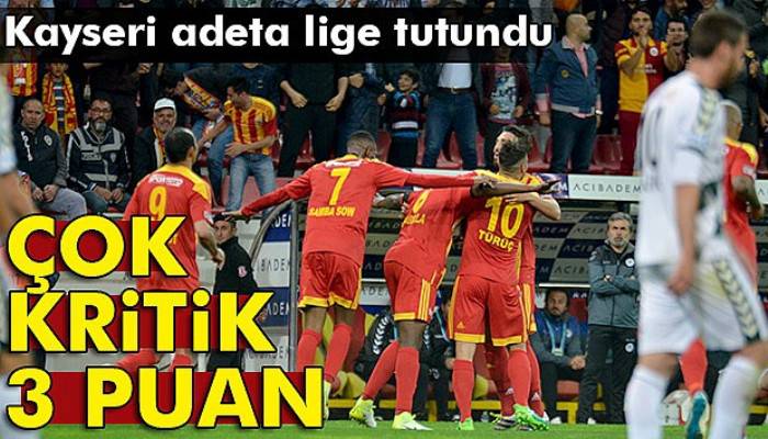 Spor Toto Süper Lig: Kayserispor: 2 - Atiker Konyaspor: 1 (Maç Sonucu)