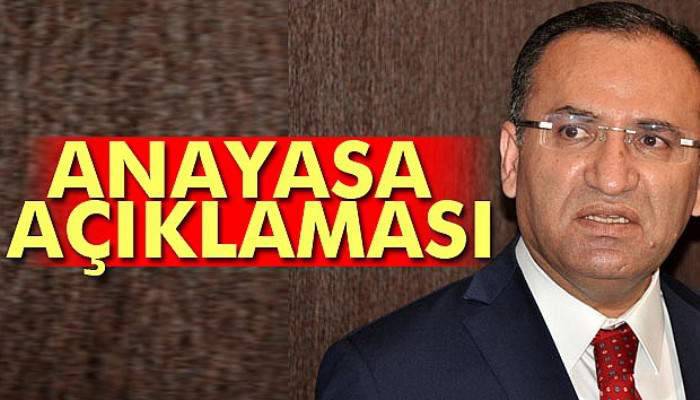  Bozdağ'dan anayasa değişikliğine ilişkin açıklama