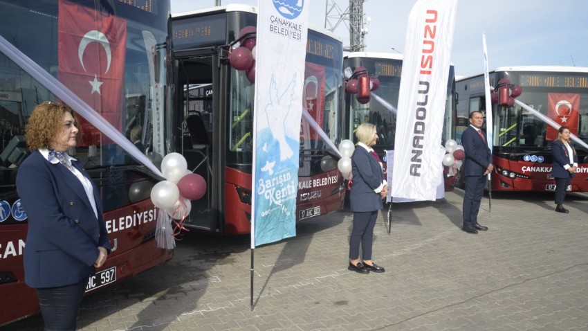 Çanakkale Belediyesi’nden Ulaşıma Beş Çevreci Otobüs Daha