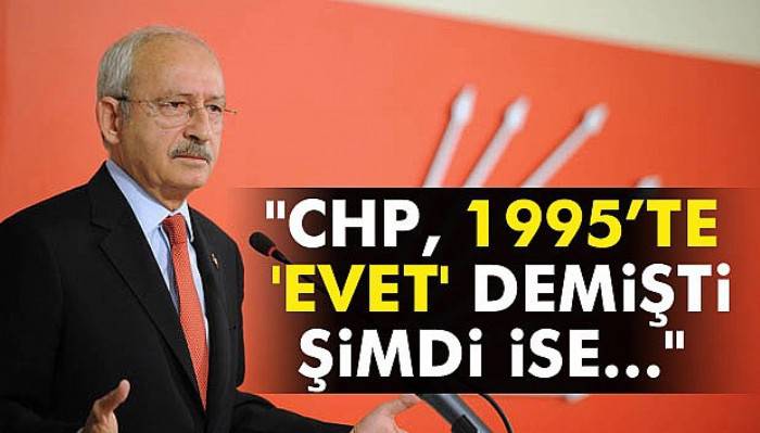 'CHP, 1995’te 600 milletvekili teklifini desteklemişti'