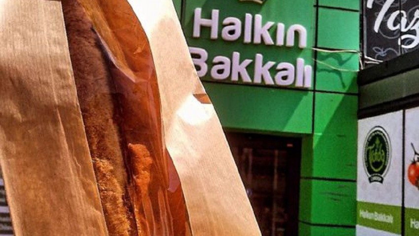 Çanakkale'de Halk Bakkalı'nda Halk Ekmek 6 TL'den Satılıyor