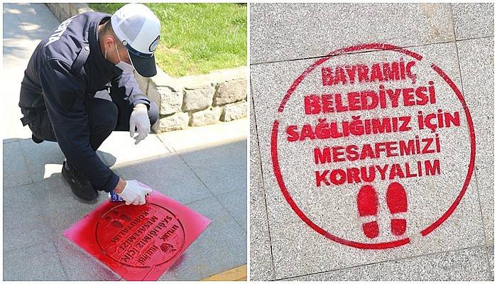 Belediye işaretleme yaptı