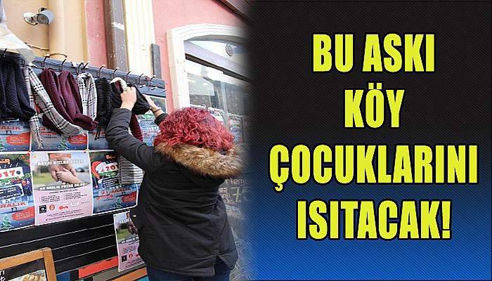  Bu askı köy çocuklarını ısıtacak