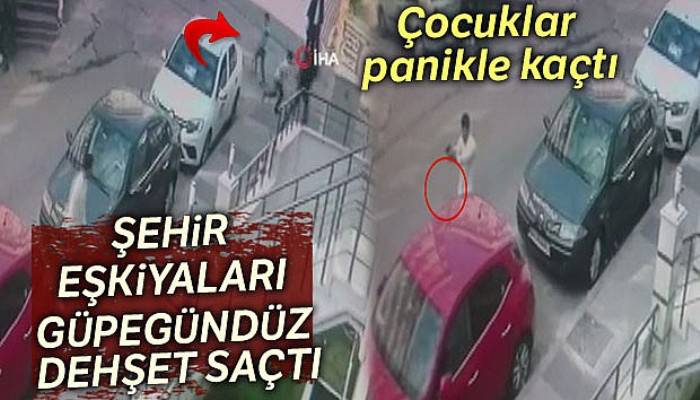 Maltepe'de güpegündüz silahlı çatışma kamerada