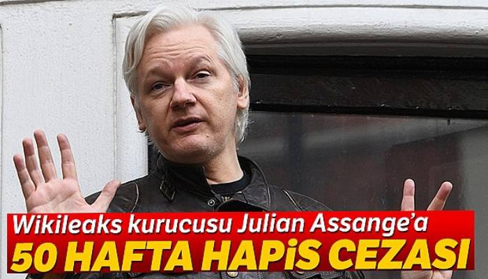 Wikileaks kurucusu Julian Assange'a 50 hafta hapis cezası