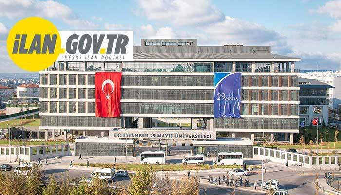 İSTANBUL 29 MAYIS ÜNİVERSİTESİ ARAŞTIRMA GÖREVLİSİ ALACAK