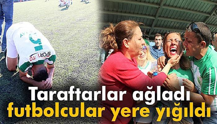 Taraftarlar ağladı, futbolcular yere yığıldı