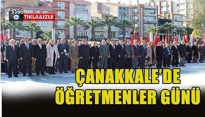  Çanakkale’de 24 Kasım Öğretmenler Günü kutlaması