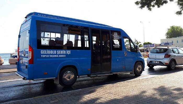 Gelibolu'da şehir içi minibüsler, engellilere de ücretsiz oldu