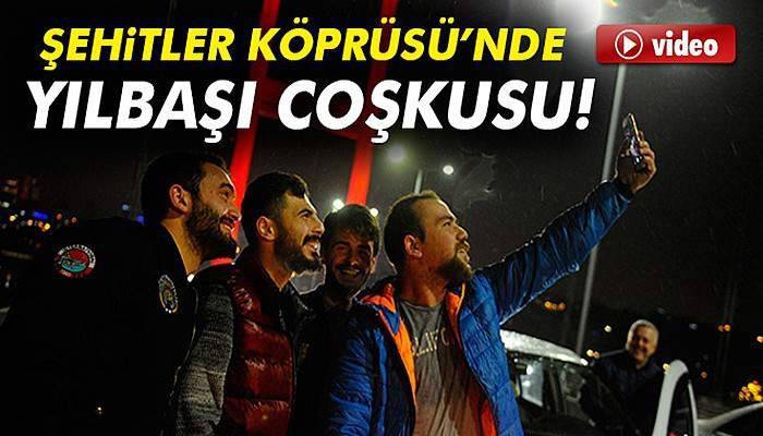 15 Temmuz Şehitler Köprüsü’nde yılbaşı coşkusu