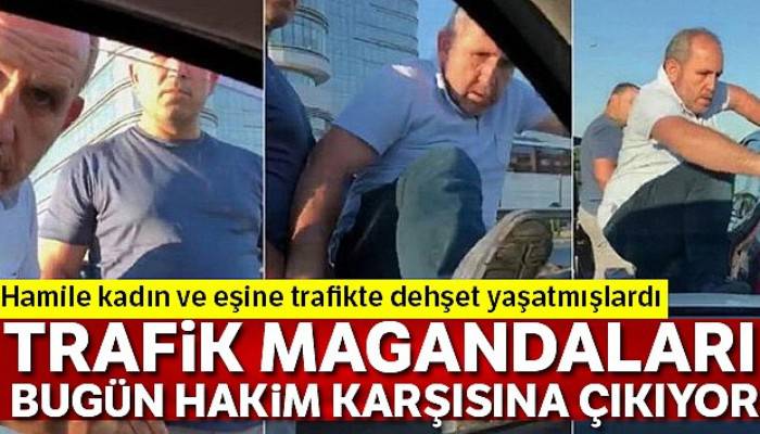 Hamile kadına trafikte dehşeti yaşatan sanıklar bugün hakim karşısına çıkıyor