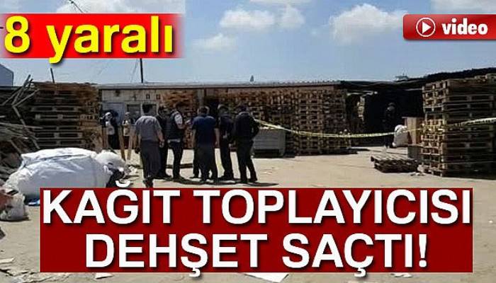 Kağıt toplayıcısı dehşet saçtı: 8 yaralı