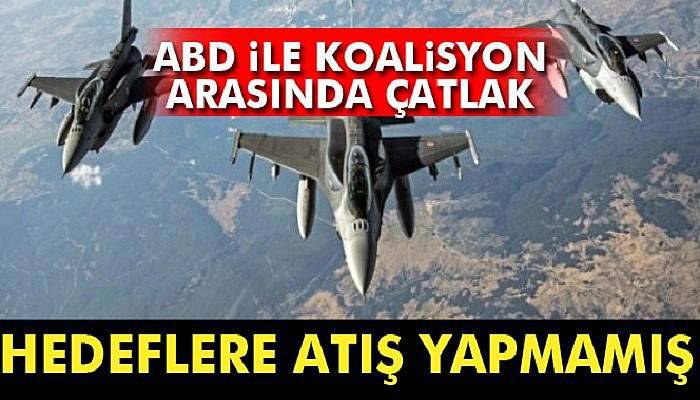 ABD koalisyonun bildirdiği hedeflere atış yapmamış