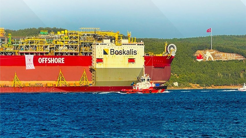  Bakan, doğalgaz üretim platformunu Çanakkale’de karşıladı