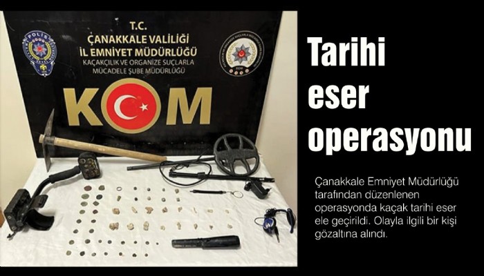 Tarihi eser operasyonu