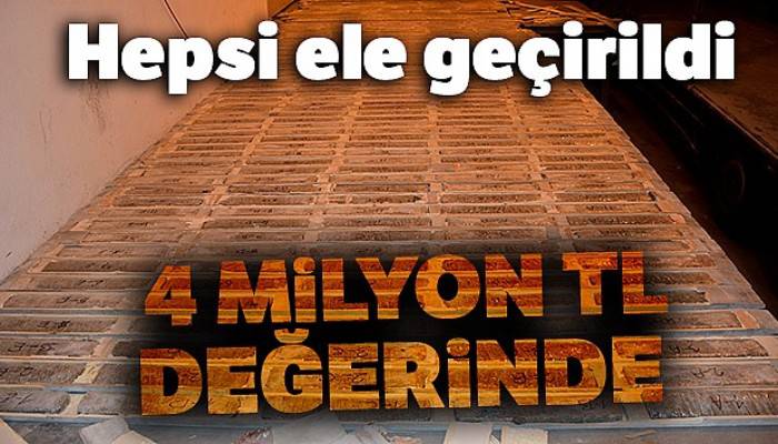 Edirne'de 4 milyon TL'lik uyuşturucu operasyonu