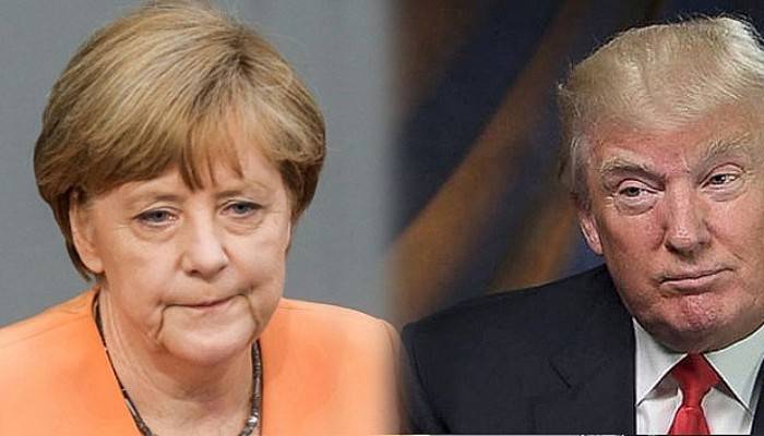  Merkel, Trump’la ilk kez yüz yüze görüşecek