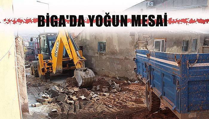 Biga'da yoğun mesai