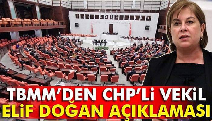  TBMM’den Adana Milletvekili Elif Doğan açıklaması