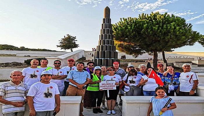 Gelibolu Seyyar Jandarma Taburu için yürüyüş ve anma töreni