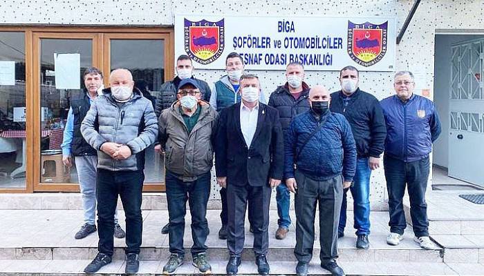 BİGA'DA TAKSİCİ ESNAFININ SORUNLARI KONUŞULDU