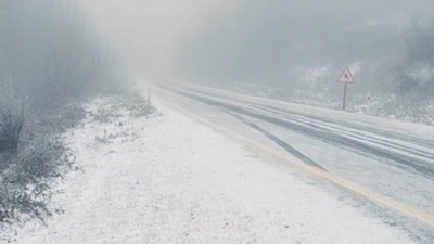 Çanakkale’de kar yağışı etkili oldu